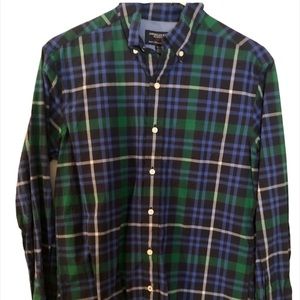 American Eagle Prep Fit Plaid Oxford Shirt.  Men’s